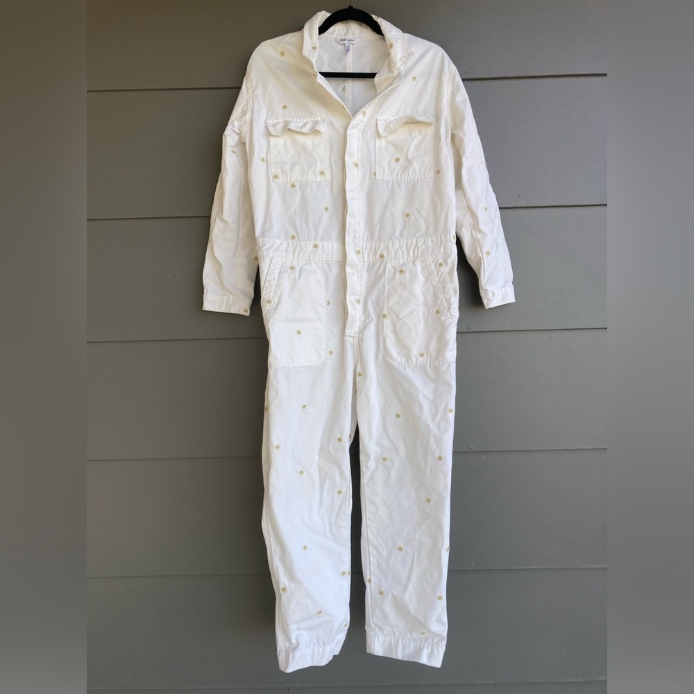 Driftwood Carly Jumpsuit in White Dizzy Daisy Print - Picture 4 of 16